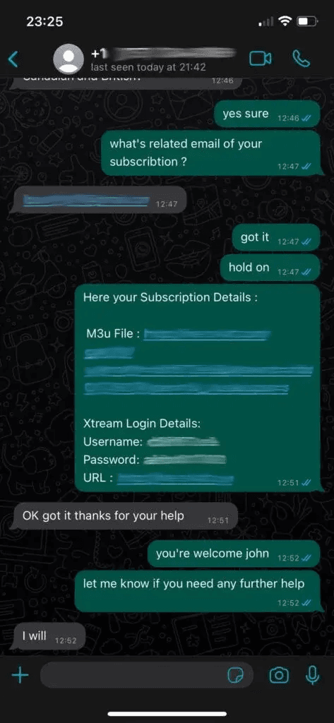 Customer conversation screenshot 5 of 10