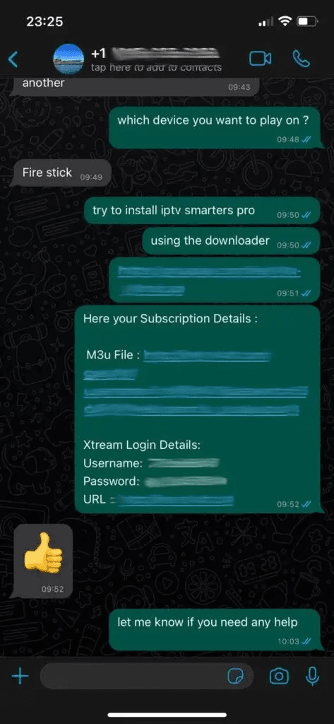 Customer conversation screenshot 6 of 10